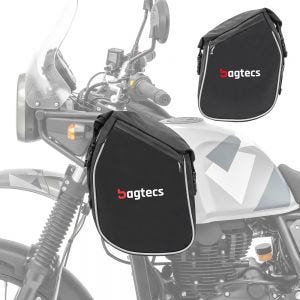 Crash bar bags compatible with Royal Enfield Himalayan Bagtecs BG5 pair