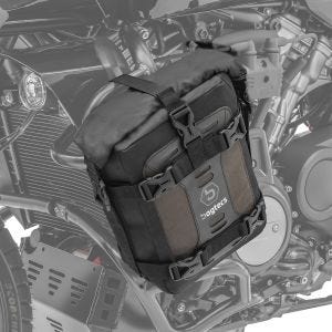 Crash bar bag 6L compatible with Royal Enfield Himalayan protection bar waterproof Bagtecs S3