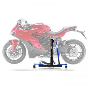 Central Stand compatible with Ducati Supersport / S 17-21 blue Paddock Stand ConStands Power-Evo