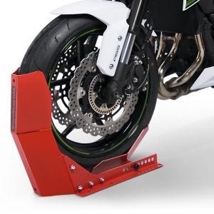Wheel Chock for scooter ConStands Easy-Fix Front Stand up to 21 Inch red