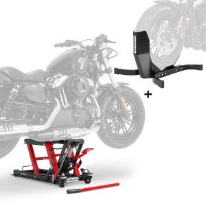 Hebebühne Hydraulisch + Wippe für Harley Rocker / C Constands Midlift L schwarz-rot_0