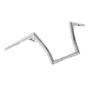 Handlebar Ape Hanger Fat B2 1-1/4" Height 12" compatible with Harley Davidson by Craftride Chrome