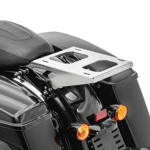 Topcase Träger Doppelsitzbank für Harley Davidson Touring 14-20 chrom Craftride_1