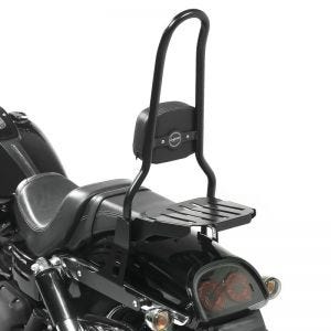 Sissy bar CSXL Fix compatible with Harley Davidson Dyna Fat Bob 10-17 with luggage rack black Craftride