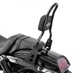 Sissybar compatible with Harley Davidson Dyna Fat Bob 10-17 Craftride Fast Rider-M black