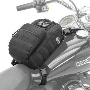 Tank bag with strap attachment compatible with Aprilia Tuareg 660 Craftride Dark Gear 9L