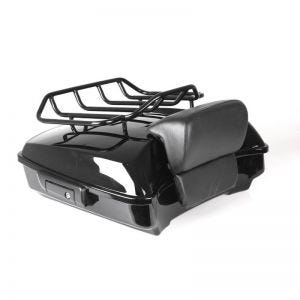 Topcase compatible with Harley Davidson CVO Road Glide 18-23 Craftride Razor GB1 incl luggage grill black
