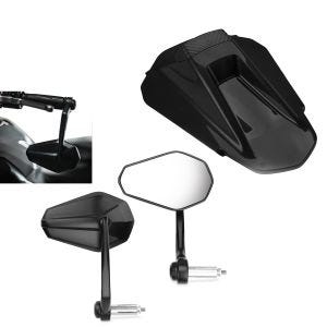 Handlebar end mirror rear view mirror ECE + passenger cover compatible with KTM 790 Duke 18-21