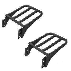 2x Luggage Rack compatible with Harley Davidson Sportster, Dyna, Softail black Craftride Set Discount