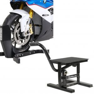 Set: Front Wheel Chock Easy Plus Paddock Stand up to 21" wheels + Motocross Lifters Cross-Lift M