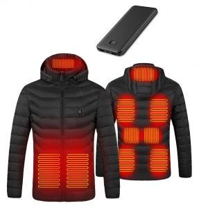 Set Heating jacket Size M WJ1 XGP Heated motorcycle jacket USB with Power bank 10000mah portable charger