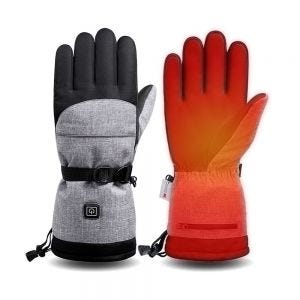 Motorbike Gloves Heated Handlebar Gloves Size L gray XGP