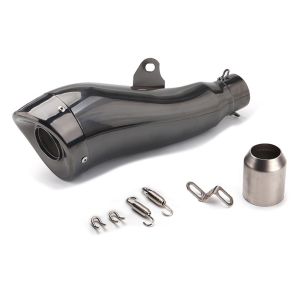 Exhaust muffler Zaddox Street Curved compatible with KTM 890 Duke / R Stainless Steel Black