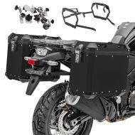 Alu-Koffer + Kofferträger für Harley Pan America 1250 2021 Bagtecs GX38-45 schwarz_1
