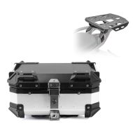 Set top case + luggage rack pour compatible with Ducati Multistrada V4 / S 21-24 silver XB28 Universal 28 litres