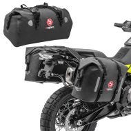 Motorrad Satteltaschen mit Hecktasche Bagtecs WP8 + XF80 Drybag 140 Liter_1