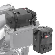 Set 2x Zusatztasche für Alukoffer und Topcase Kofferdeckeltasche Aluminium Seitenkoffer Bagtecs KH2_1
