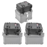 Set 3x Zusatztasche für Alukoffer und Topcase Kofferdeckeltasche Aluminium Seitenkoffer Bagtecs KH2_1
