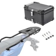 Set Aluminium Top Case + Rear Rack compatible with Yamaha Tenere 700 19-24 Top Box XB65 black Bagtecs