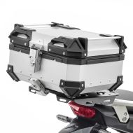 Top Case compatible with BMW C 400 GT / X Aluminium Top Box Bagtecs XB22 silver