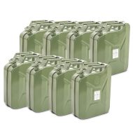8x Jerrycan Metal 20 Litre Fuel Can Bagtecs JC3 Green