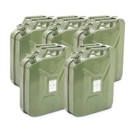 5x Jerrycan Metal 20 Litre Fuel Can Bagtecs JC3 Green