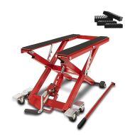 Motorrad Hebebühne ConStands Mid-Lift XL Motorradheber bis 500kg inkl. Gummiblöcke in rot_0