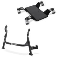 Hauptständer + Rangierhilfe für Kawasaki Versys 650 06-14 Constands Rangierplatte schwarz_0