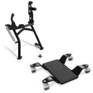Hauptständer + Rangierhilfe für Kawasaki KLE 500 90-07 Constands Rangierplatte schwarz_0