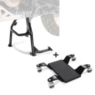 Hauptständer + Rangierhilfe für Honda Africa Twin CRF 1000 L 16-19 Constands Rangierplatte schwarz_0