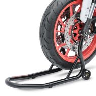 Montageständer Vorderrad ConStands Fork Motorradständer mit Dornaufnahme schwarz_1