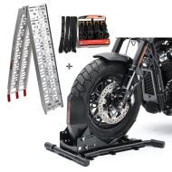 Set SW8 Motorradwippe Constands Easy Vario und Auffahrrampe Alu-I mit Spanngurte Set_1