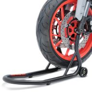Montageständer Vorderrad ConStands Fork Motorradständer mit Dornaufnahme schwarz matt_1