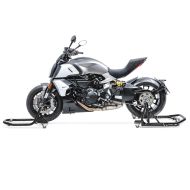 Set Montageständer vorne und hinten mit Rangierhilfe für BMW K 1200 S 04-08 ConStands schwarz MX1_1