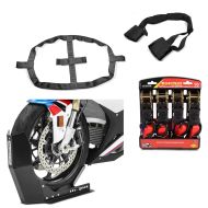 Transport Set Motorradwippe Easy Fix + Fixiergurte + Spanngurte Constands schwarz-rot_1