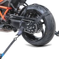 Hinterrad Zurrgurt mit 4x Ratschen-Spanngurten Set Abspanngurt Motorradtransport_1