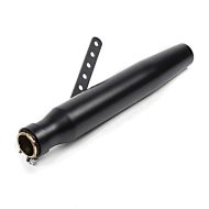 Craftride Auspuff Tapered Endschalldämpfer Motorrad für Caferacer und Custombikes schwarz_1