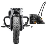Set Sturzbügel Craftride mit Gummipads und Sissybar Tampa für Harley Sportster 04-20 Craftride_1