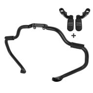 Set SF7 Sturzbügel Mustache und Fussrasten CF11 für Indian Springfield Dark Horse 18-20 Craftride schwarz_1