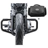 Set STM10 Sturzbügel Mustache mit Hecktasche TM2 für Harley Davidson Softail 18-20 Craftride_1