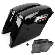 Seitenkoffer Stretched für Harley Touring 94-13 mit Innenverkleidung schwarz Craftride_0