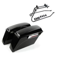 Hard saddelbags fits for Harley Davidson Heritage Softail Classic 88-17 Craftride incl. Mounting brackets black
