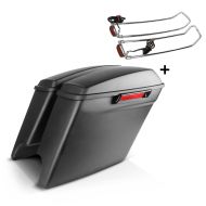 Seitenkoffer Streched Set für Harley Davidson Touring 14-20 mit Top-Reling chrom Craftride S-P8_1