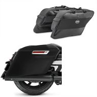 Hard saddlebags Stretched compatible with Harley Davidson Touring 14-24 with inner bags Stretched unpainted
