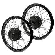 Set of 2 Spoke wheel rim aluminum 1,6x16 for Simson S51 S50 S70 Schwalbe KR51 alloy Craftride AF13 black