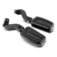 Sozius Fussrasten Set mit Halter für Harley Street Glide 06-20 W1 schwarz Craftride_1