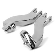 Sozius Fussrasten-Halter für Harley-Davidson Touring 96-20 chrom Craftride_1