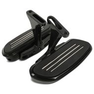 Sozius Trittbretter Harley Davidson Touring 93-20 Craftride CF2 mit Halter schwarz_1