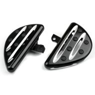 Trittbretter Fahrer-Sozius für Harley-Davidson Craftride Stripe Mini schwarz_1