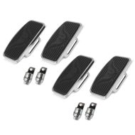 Set 2x Trittbretter für Harley Davidson Dyna Super Glide / Custom vorne hinten Craftride FB4_1